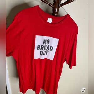 Basic Styles No Bread Out Mens Red T-shirt 3XL